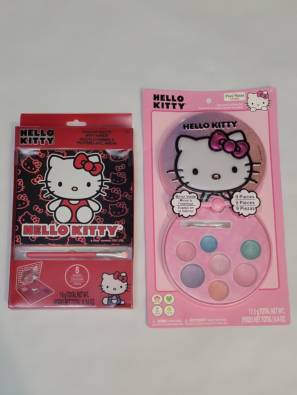 Bundle Hello Kitty Plant Based Lip Gloss Compact & Hello Kitty Eyeshadow Palette